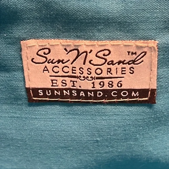 SUN N SAND “Turk Bleu Beauty” Straw Bag - Picture 10 of 15